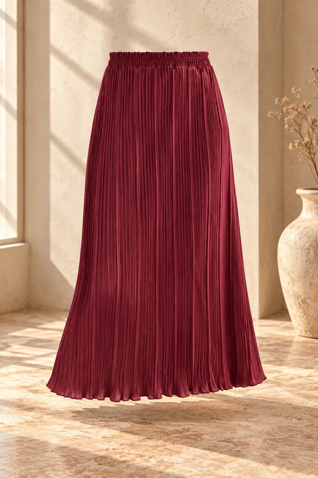 HNGK Drape Midi Skirt R037 3
