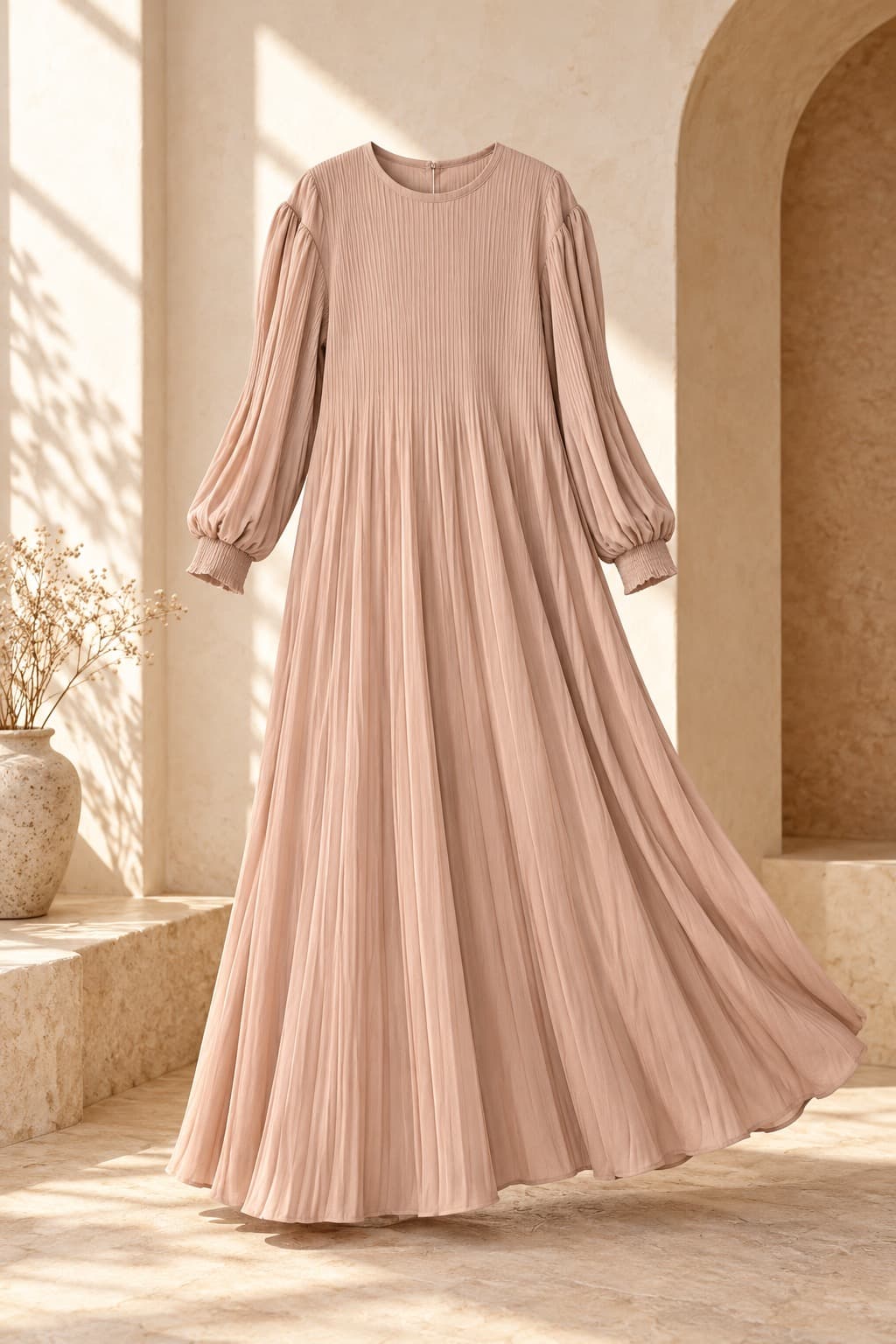 HNGK Pleated Maxi Dress G01 3